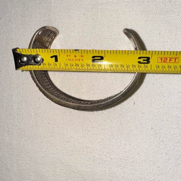 Retired Silpada Sterling Woven Cuff Bracelet - Picture 15 of 16